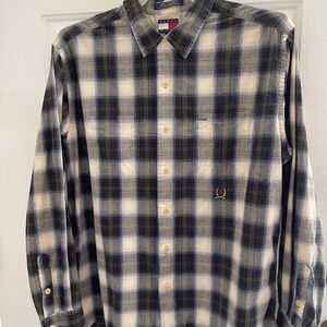 Vintage Tommy Hilfiger Button Down Plaid Shirt Men's XL